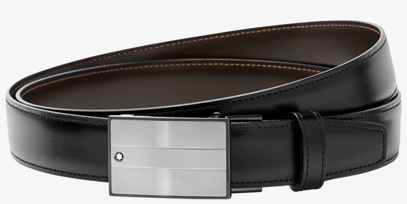 Vector Black And White Download Belts - Montblanc Reversible Non-perforated Leather Belt 114385, transparent png download