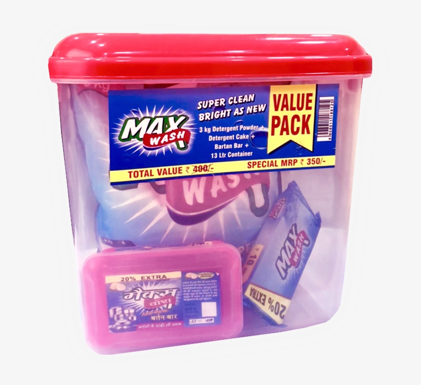 Maxwash Maximum Value Pack - Food, transparent png download