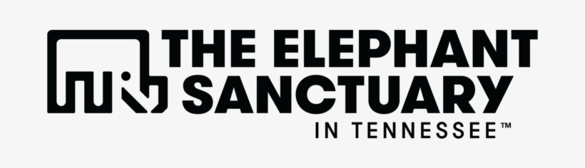 Elephantsanctuary Logo Black 02 Tn Tm - Elephant Sanctuary In Tennessee Logo, transparent png download