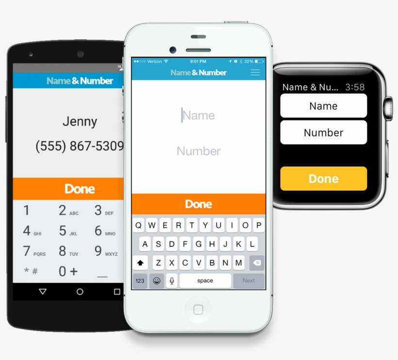 Name & Number Is The Fastest Way To Connect Exchange - Apple Watch, transparent png download