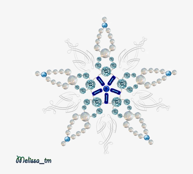 Snowflake From Pearls And Germs Png By Melissa-tm On - Pearl Pngs, transparent png download