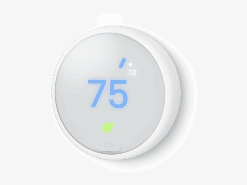 Nest Thermostat E White T4001es, transparent png download