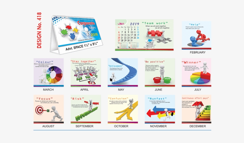 T418 Corporate Values - Calendar, transparent png download