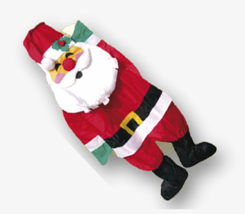 51127 Windsock Father Christmas - Windzak 3d Kerstman 120*45, transparent png download