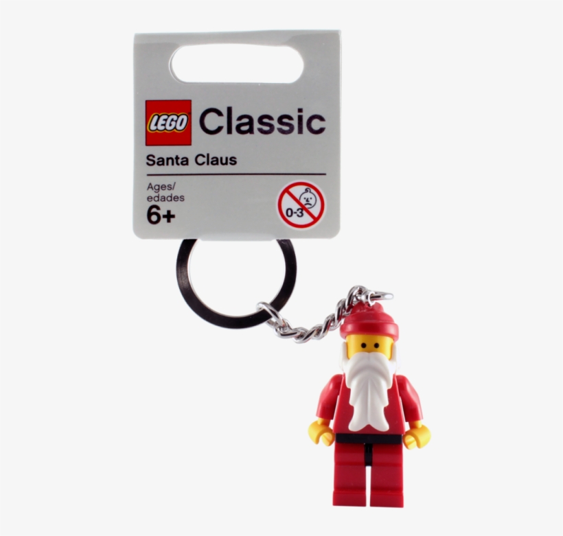 Lego Classic Father Christmas/santa Claus Keychain - Lego Santa Claus Keyring, transparent png download