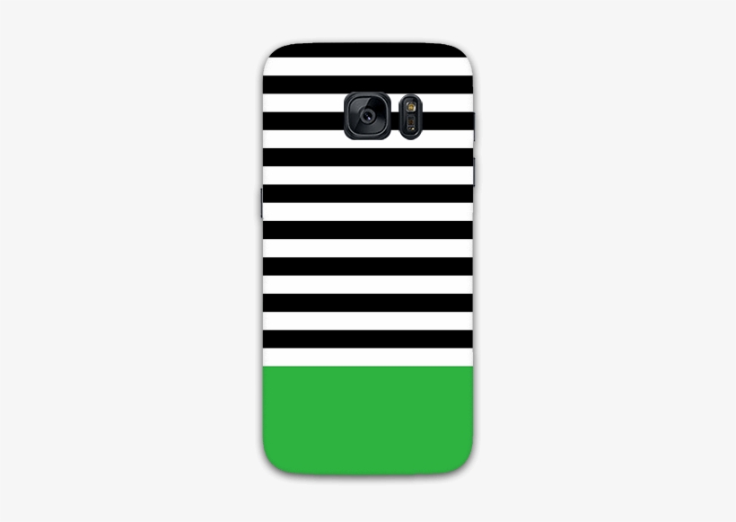 Black Green Stripe Pattern Samsung S7 Mobile Case - Tenis Clube Paulista, transparent png download
