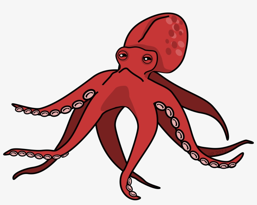 This Free Icons Png Design Of Pink Cartoon Octopus, transparent png download