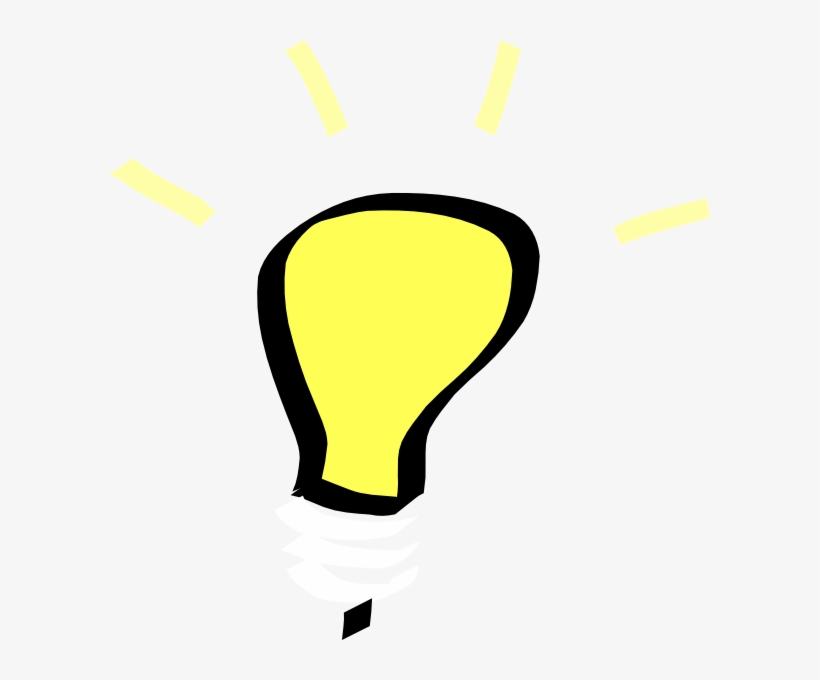 Light Bulb Clipart Small Light Bulb Think Png Transparent Png