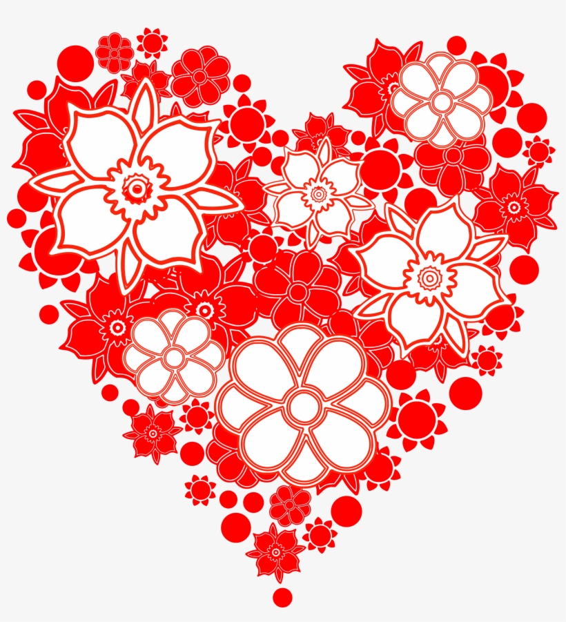 This Free Icons Png Design Of Coração De Flores, transparent png download