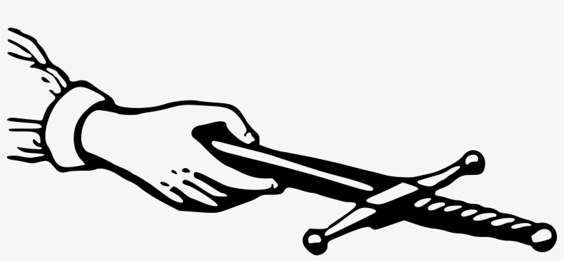 This Free Icons Png Design Of Hand Offering A Dagger, transparent png download