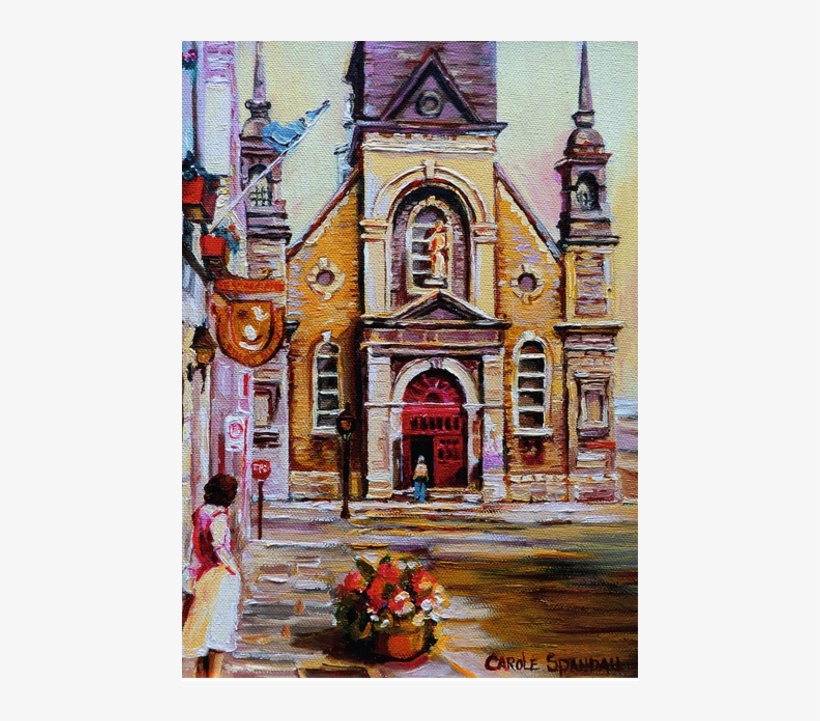 Church Bonsecours In Montreal - Carol Spandau Paintings, transparent png download