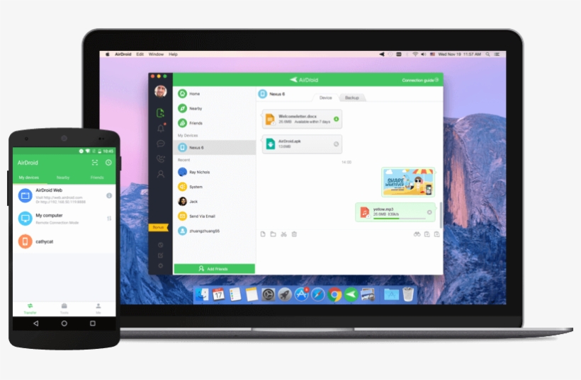 Airdroid Desktop Client, transparent png download