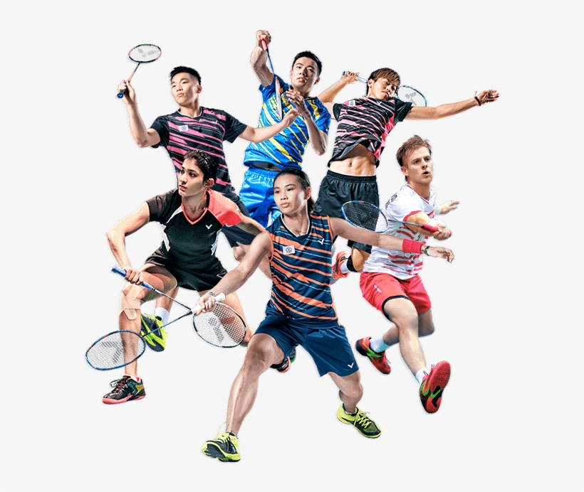 Victor Athlete - Badminton Players Png, transparent png download
