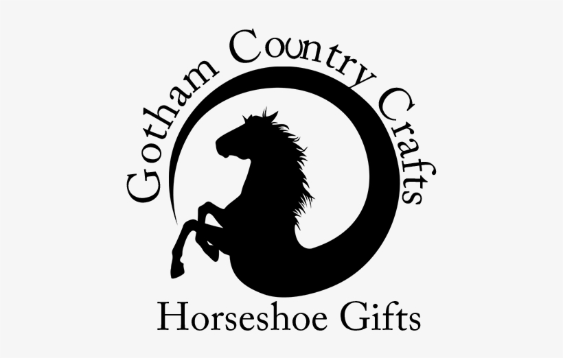 Picture Freeuse Library Horseshoe Heart Clipart - Rearing Horse Silhouette, transparent png download