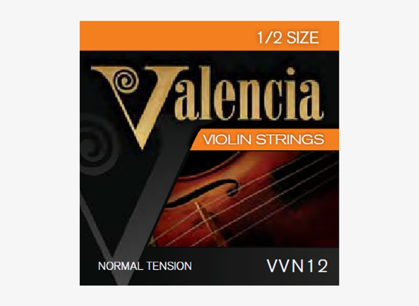 Valencia Vvn12 1/2 Set Violin Strings Steel Ball End - Anthonys Music, transparent png download
