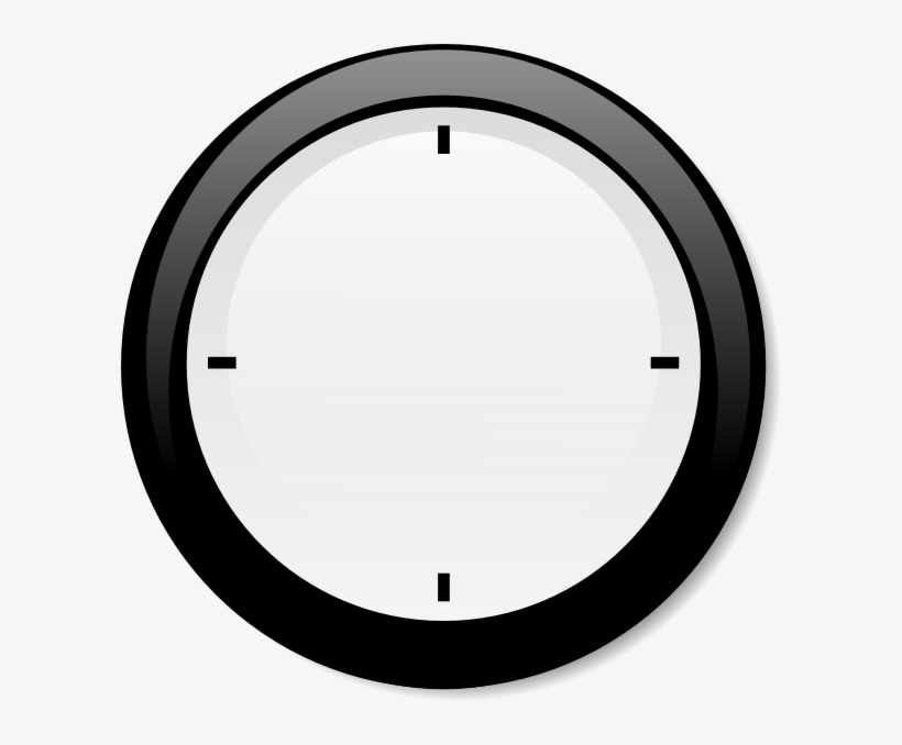 No Hands Modern Clock Clip Art At Clker - Clock Clip Art, transparent png download