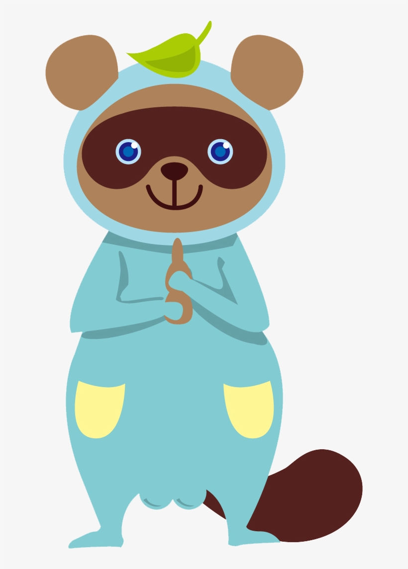 Raccoon Clipart Brown - Clip Art, transparent png download