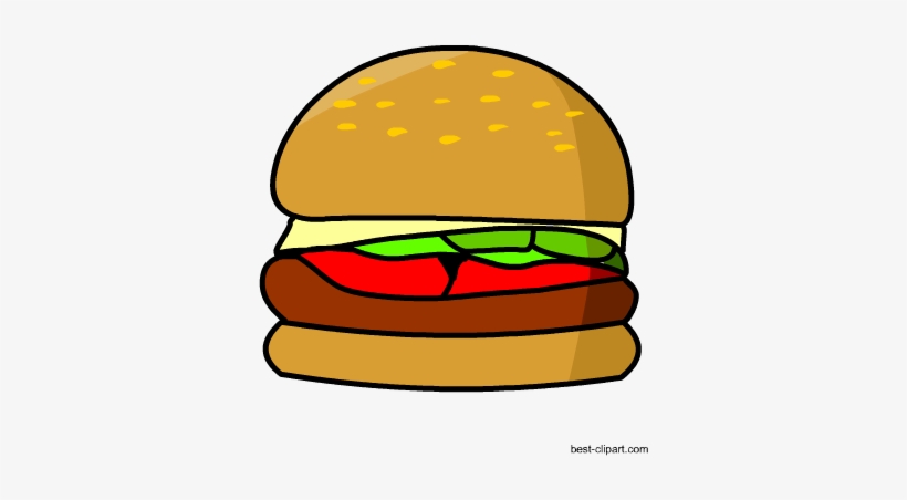 Free Hamburger Clip Art - Clip Art, transparent png download