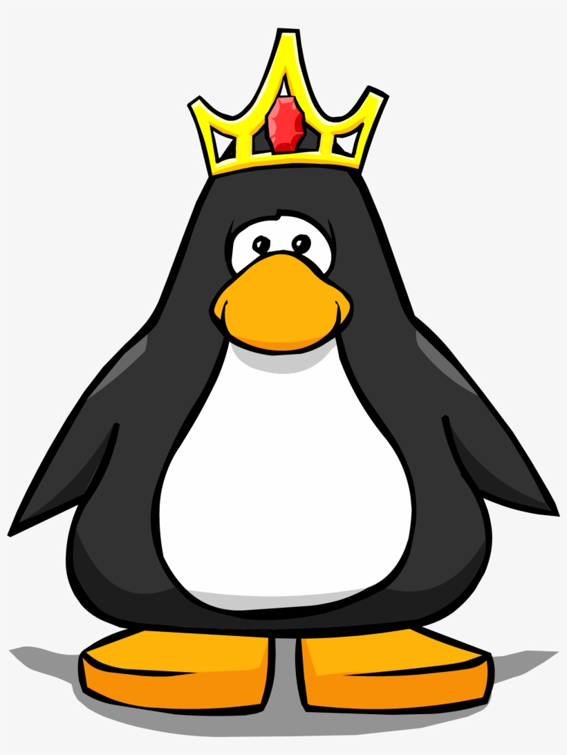 Queen's Crown Pc - Penguin With Santa Hat, transparent png download