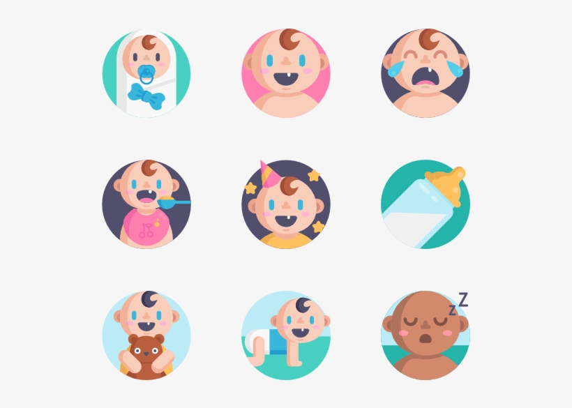 Baby - Baby Flat Icon Png, transparent png download