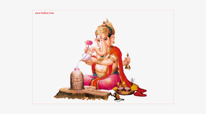 Ganesh Doing Pooja On Shiv Ling - Stories Of Lord Siva (pictorial), transparent png download