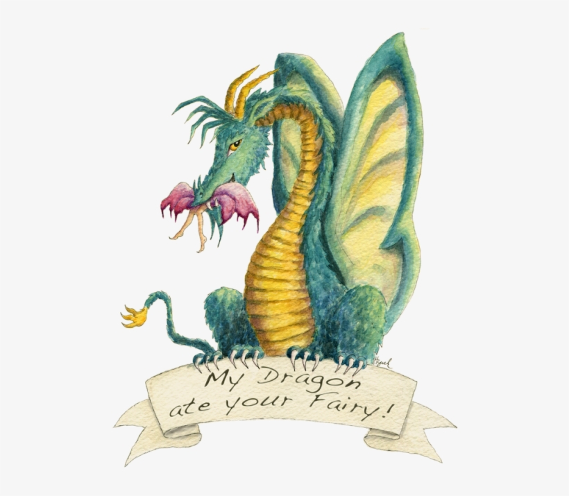 "dragon Art" "fairy Eating Dragon" "dragon Eating Fairy" - Dragons Eating Dragons, transparent png download