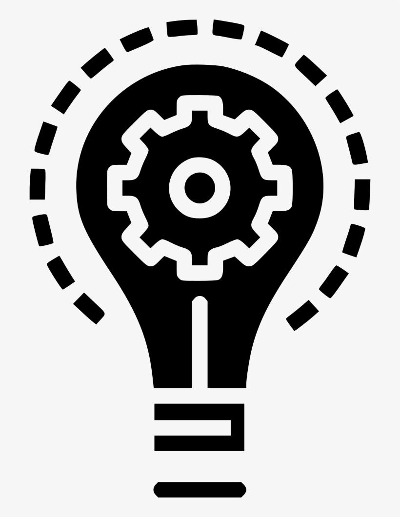Bulb Idea Imagination Light Innovation Setting Gear, transparent png download