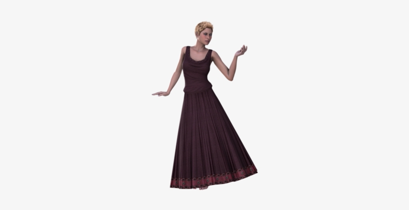 Woman, Pretty, Isolated, Friendly, Young Woman - Gown, transparent png download