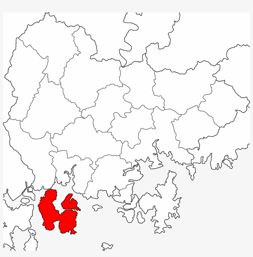 Map Namhae-gun - Thumbnail, transparent png download