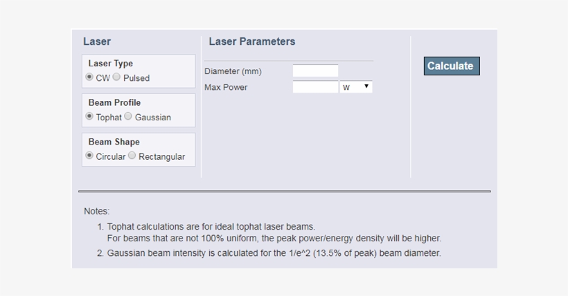 How To Measure Laser Power Density - Ophir Optronics, transparent png download