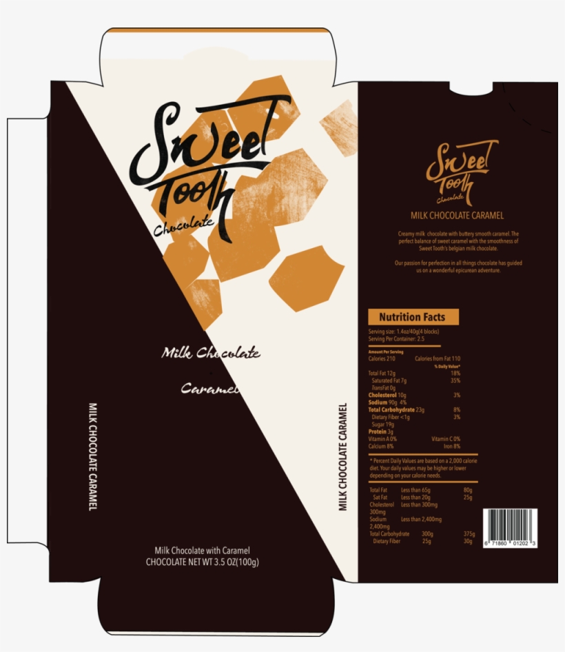 Caramel Mik Chocolate - Peppermint Bark, transparent png download