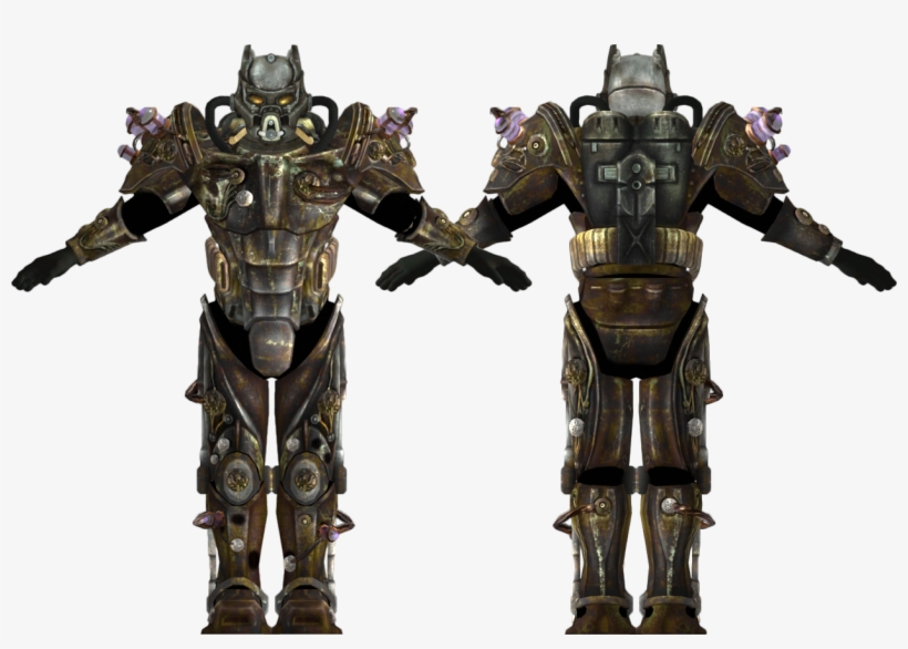 Drawn Armor Fallout 3 Power Armor - Fallout 3 Tesla Armor, transparent png download