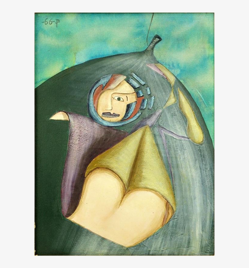 Surrealist Original Signed Oil On Canvas - Surrealism, transparent png download