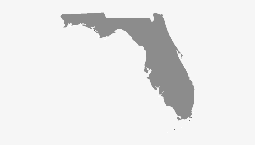 Fl Electricity - Florida Outline Blue, transparent png download