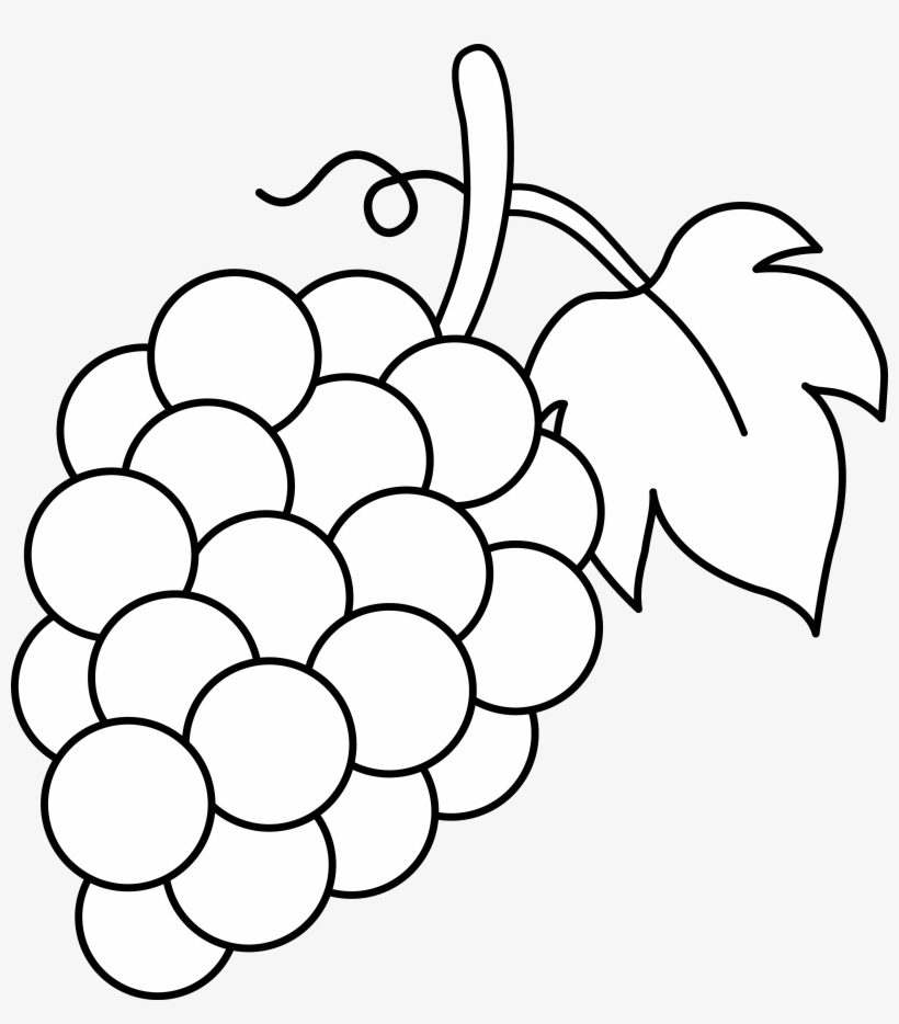 Grapes Free Stock Free Download On Melbournechapter - Grapes Clipart Black And White, transparent png download