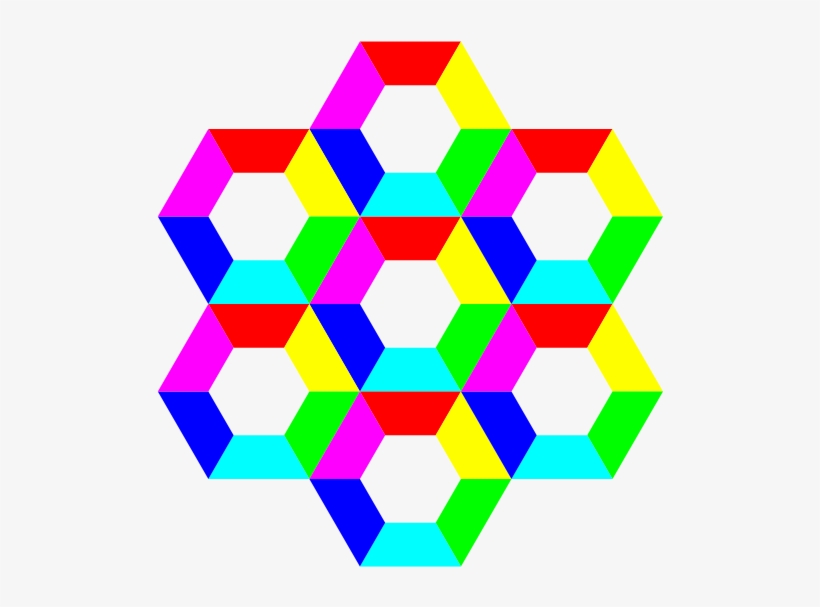 Half Hexagon Fun Clipart Png, transparent png download