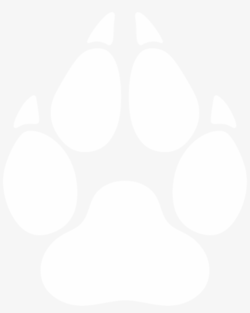Png Freeuse Library Print Silhouette By Paperlightbox - Wolf Paw Silhouette, transparent png download