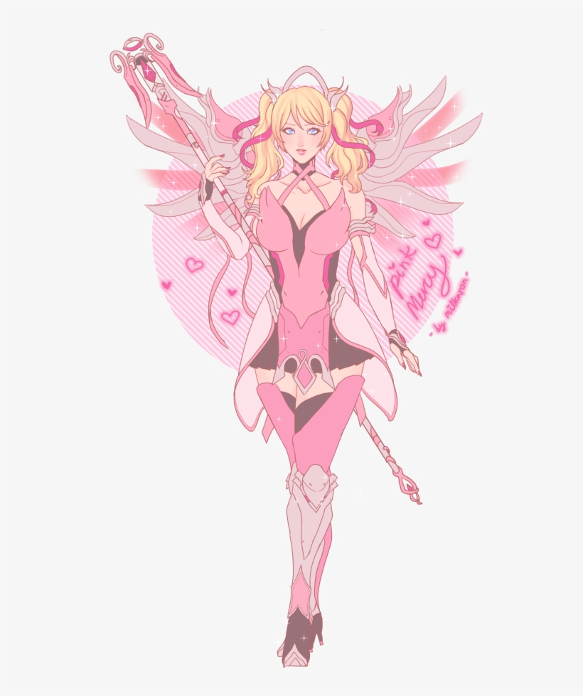 “🎀 ♡ Pink Mercy ♡ 🎀 ” - Pink Mercy Overwatch Png, transparent png download