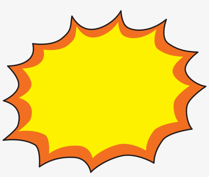 Comics Clipart Bomb - Blast Clipart, transparent png download