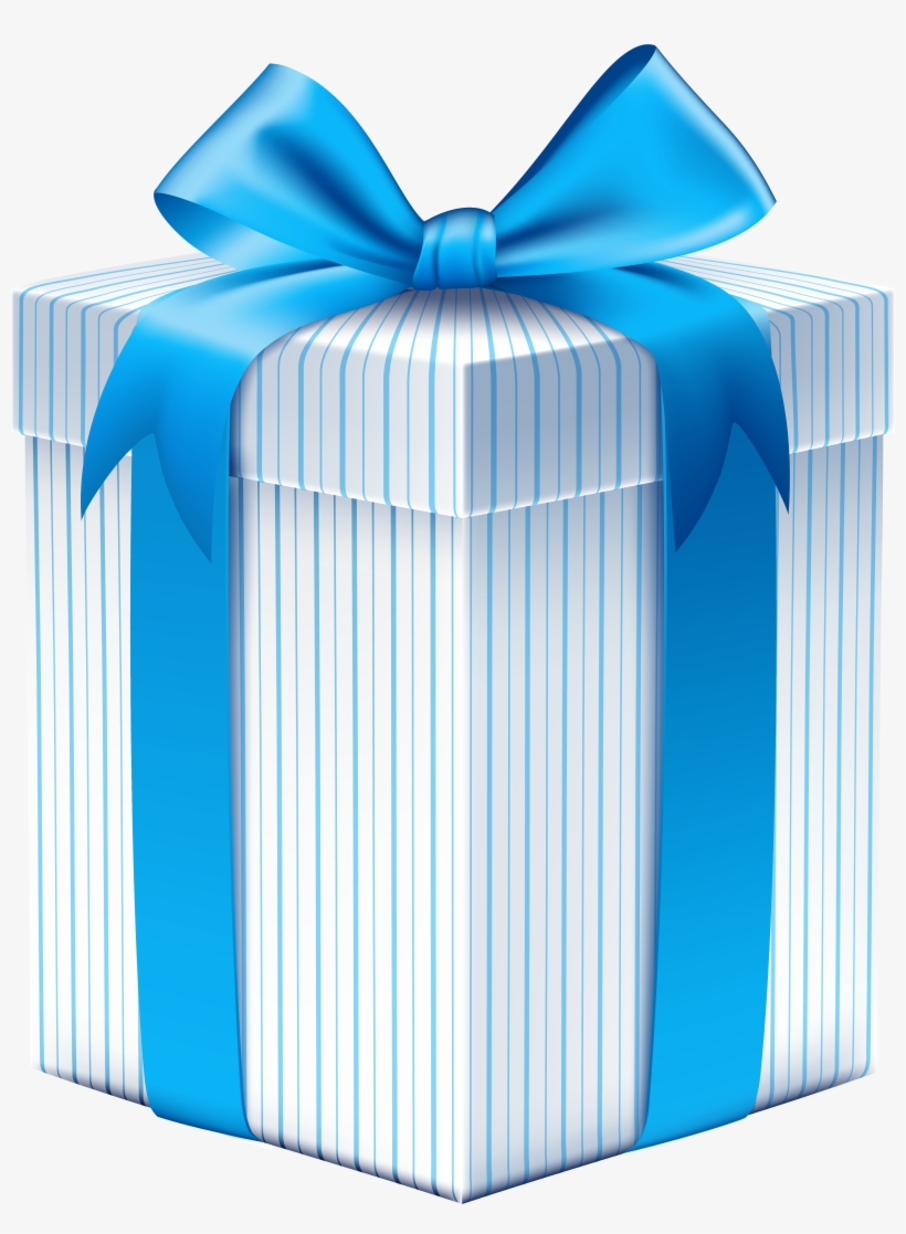 Gift Clipart Blue - Clip Art, transparent png download