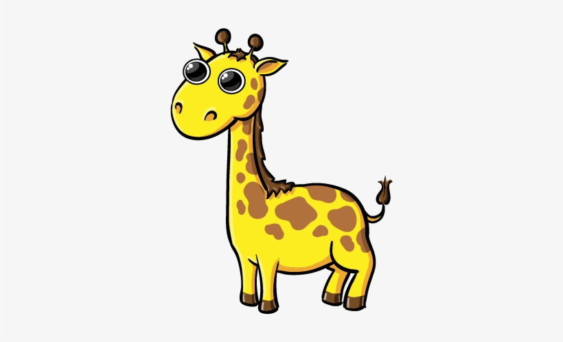 Baby Giraffe Clipart Free Images - Giraffe Clip Art, transparent png download