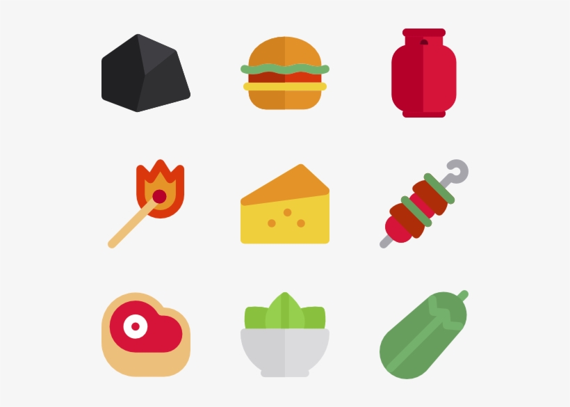 Bbq Icon Png Clip Art Library Stock - Bbq Illustration Png, transparent png download