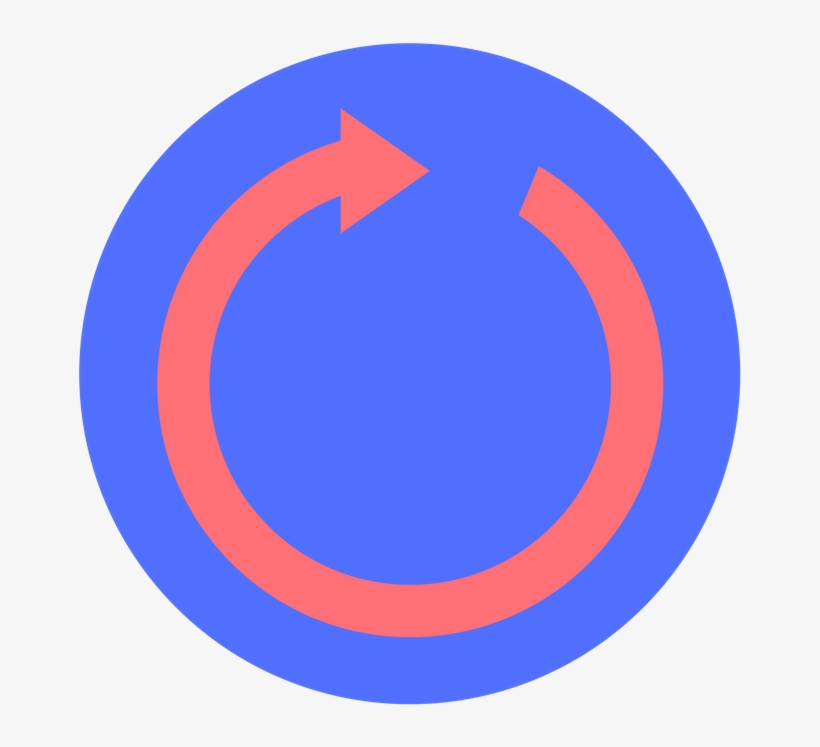 Future Interpreters Blue Circle With A Red Arrow Inside - Circle, transparent png download