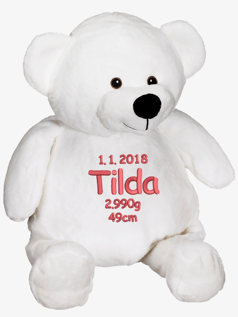 Embroider Buddy, Mister Buddy Bear, White, transparent png download