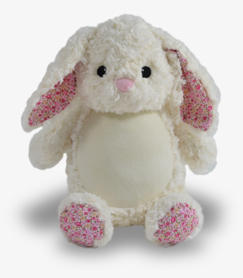 Bunny - Floral - Stuffed Toy, transparent png download