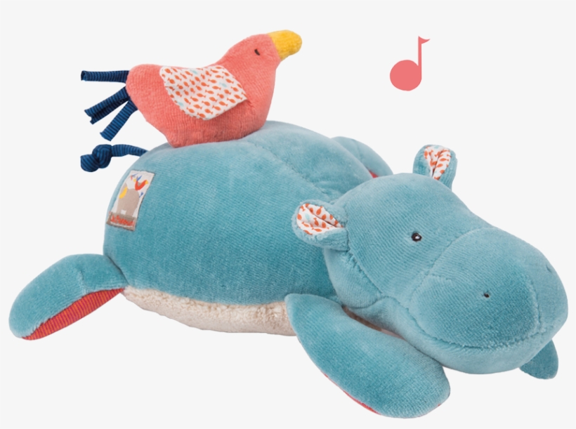 Moulin Roty Les Papoum Musical Hippo, transparent png download