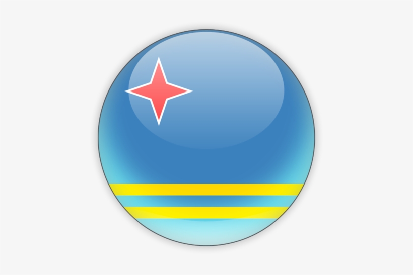 Download Png Image Report - Aruba Flag Round, transparent png download