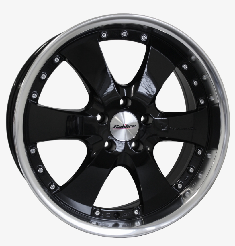 Calibre Voyage Black Polished Lip - Alloy Wheel, transparent png download