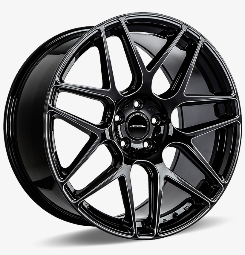 Mesh 7 D707 Gloss Black W/ Milled, transparent png download