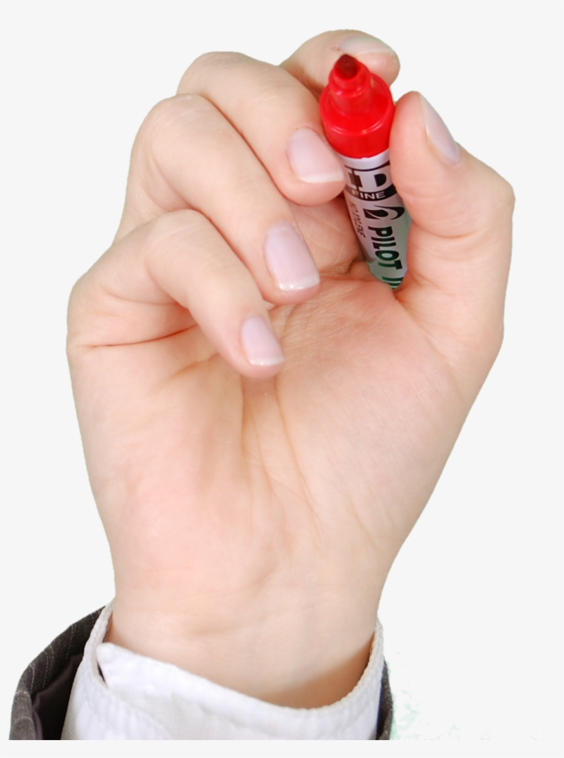 Hand With Marker Png Transparent Image - Cyber-mobbing By Sabrina Kern, transparent png download